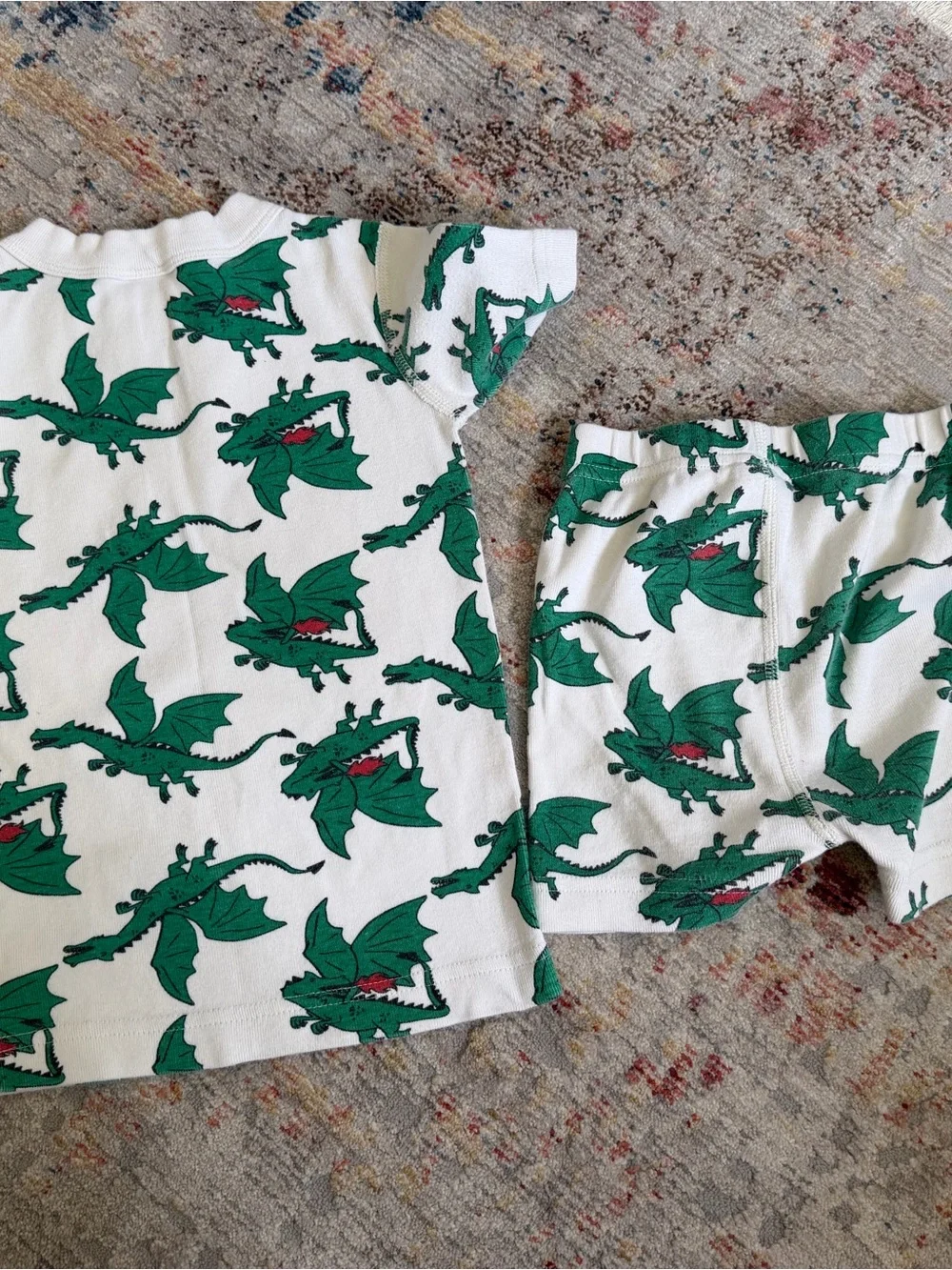 Hanna Andersson Dragon Pajama Set Size 4 Organic Cotton